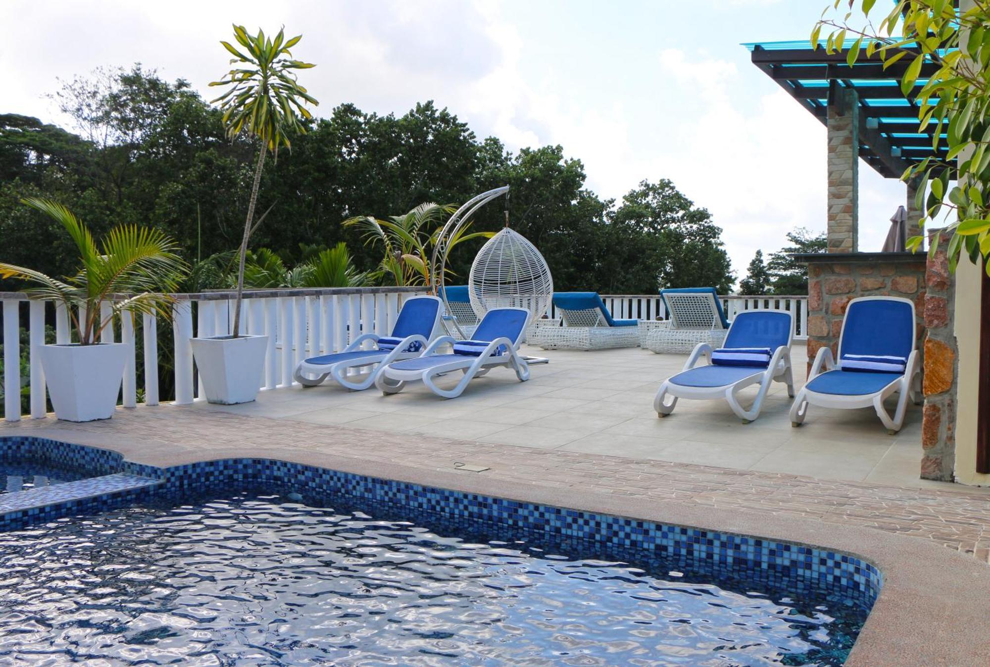 Ferienwohnung Ocean Blue Bay Anse Volbert Village Exterior foto